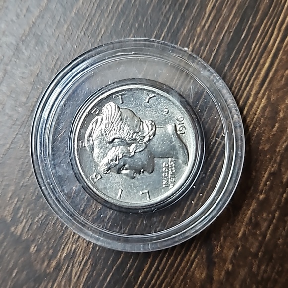 Silver Mercury Dimes-1916,1917,1918.Beautiful Condition.Full Split Bands. - Picture 3 of 8